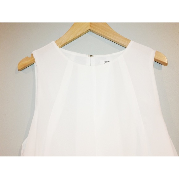 💕NEW BCBGENERATION WHITE SUMMER DRESS FORMAL - Picture 3 of 3